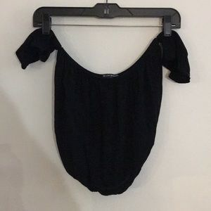 Brandy Melville black tube top with armbands